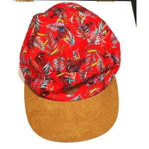 Vintage Hawaiian Tree Hat Snapback Baseball Cap YOUTH KIDS Blue Red Brown